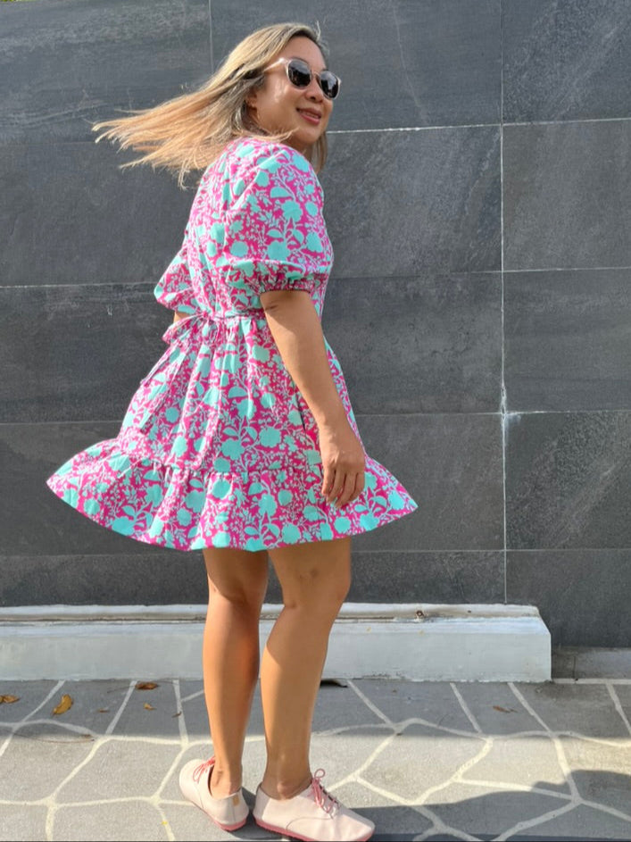 Debbi Dress (Pink Power)