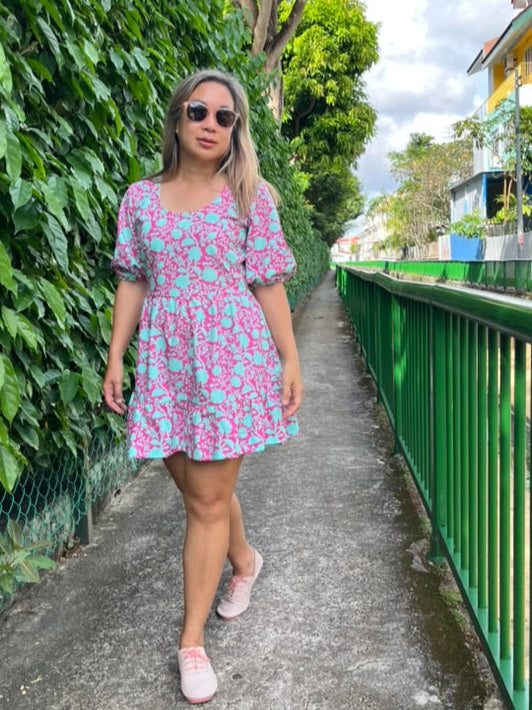 Debbi Dress (Pink Power)