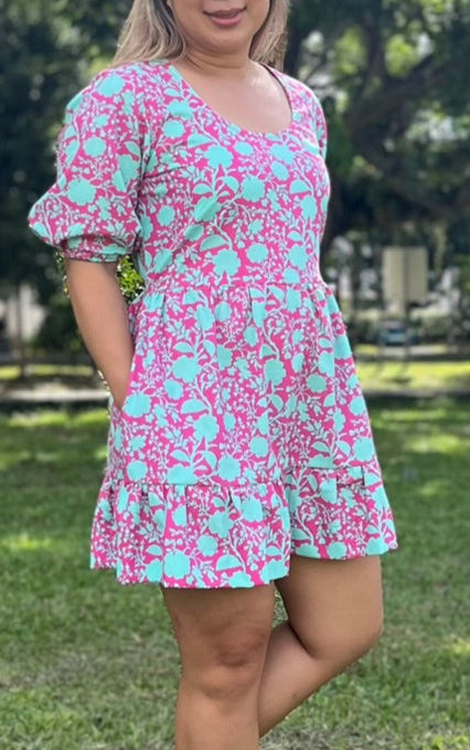 Debbi Dress (Pink Power)