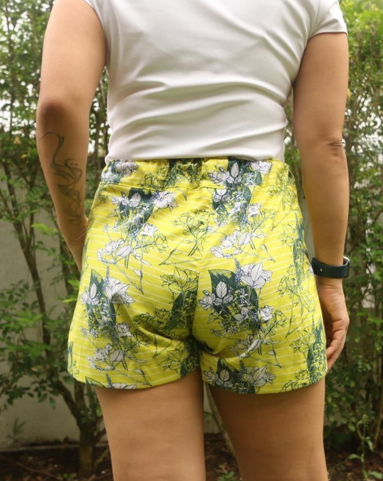 Happy Shorts (Sunshine Pinstripe)