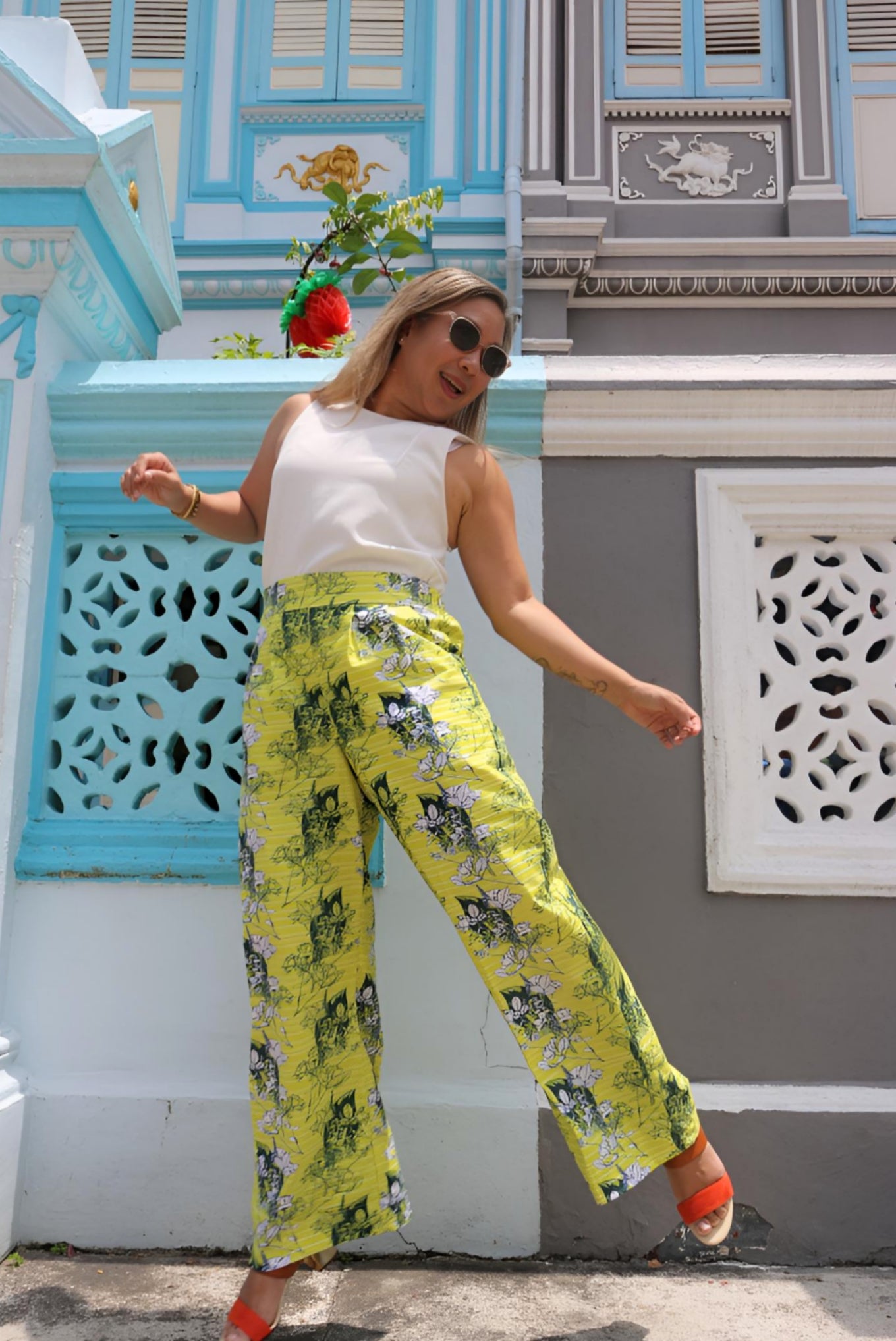 Des Pants (Sunshine Pinstripe)