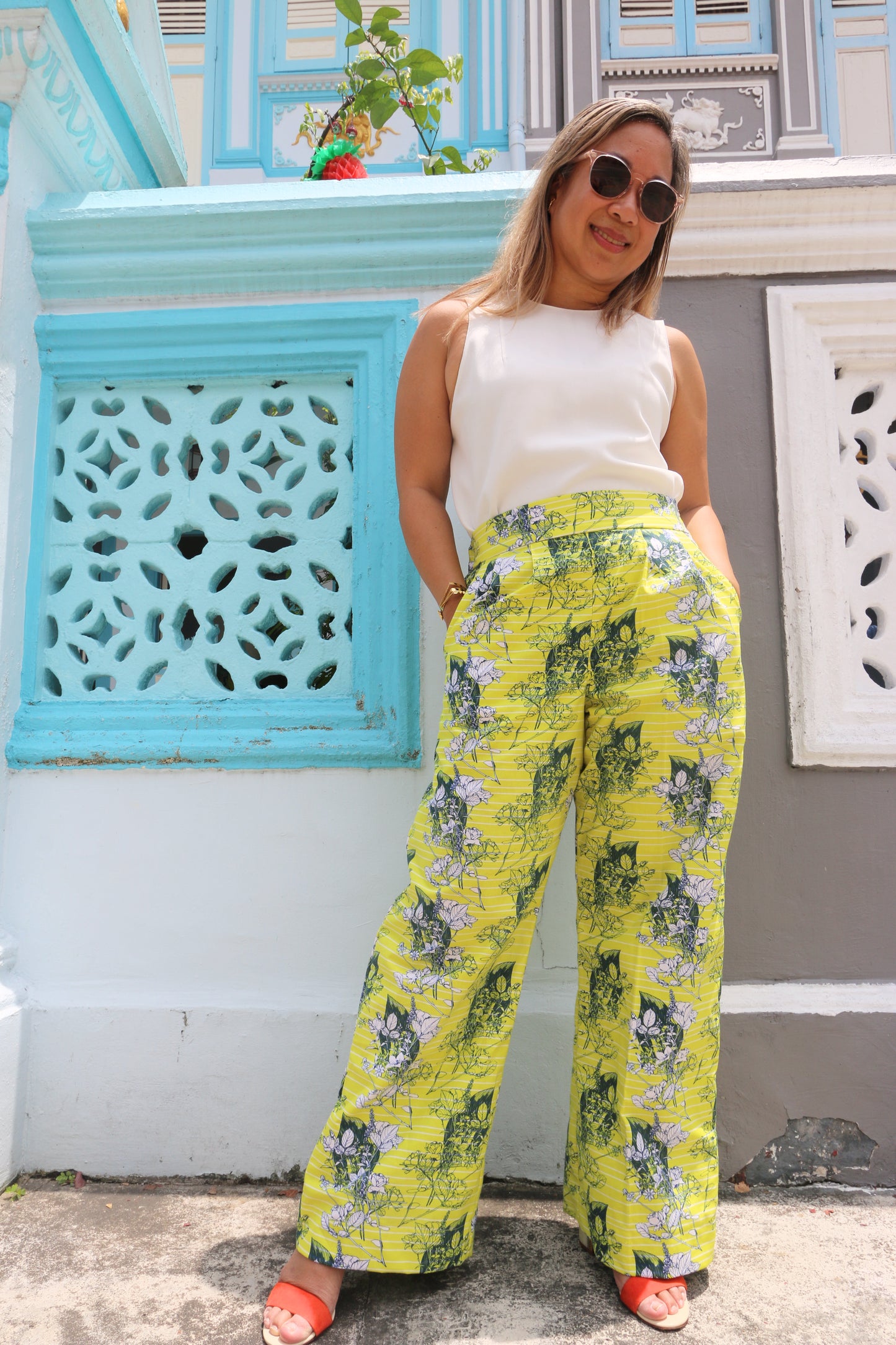 Des Pants (Sunshine Pinstripe)