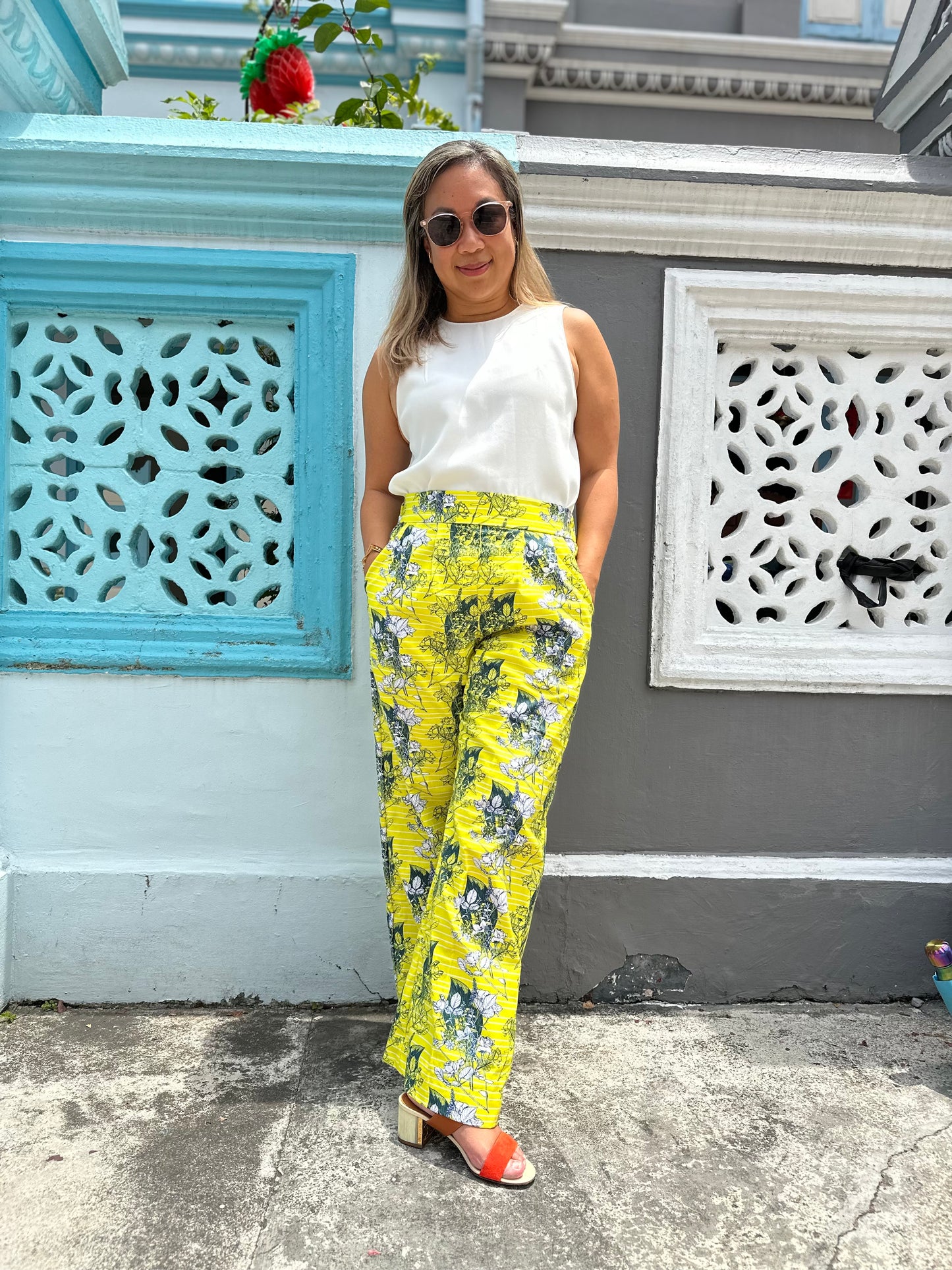 Des Pants (Sunshine Pinstripe)