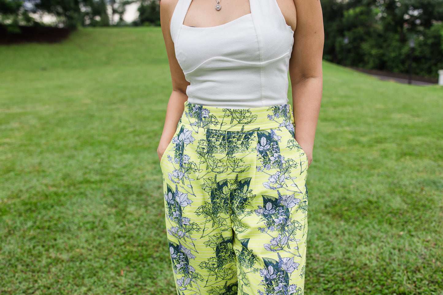 Des Pants (Sunshine Pinstripe)