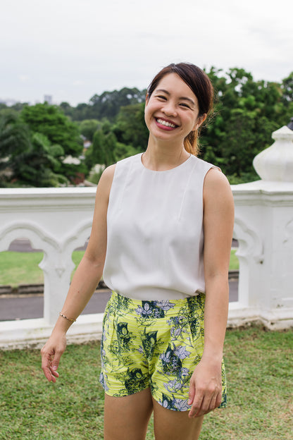 Happy Shorts (Sunshine Pinstripe)